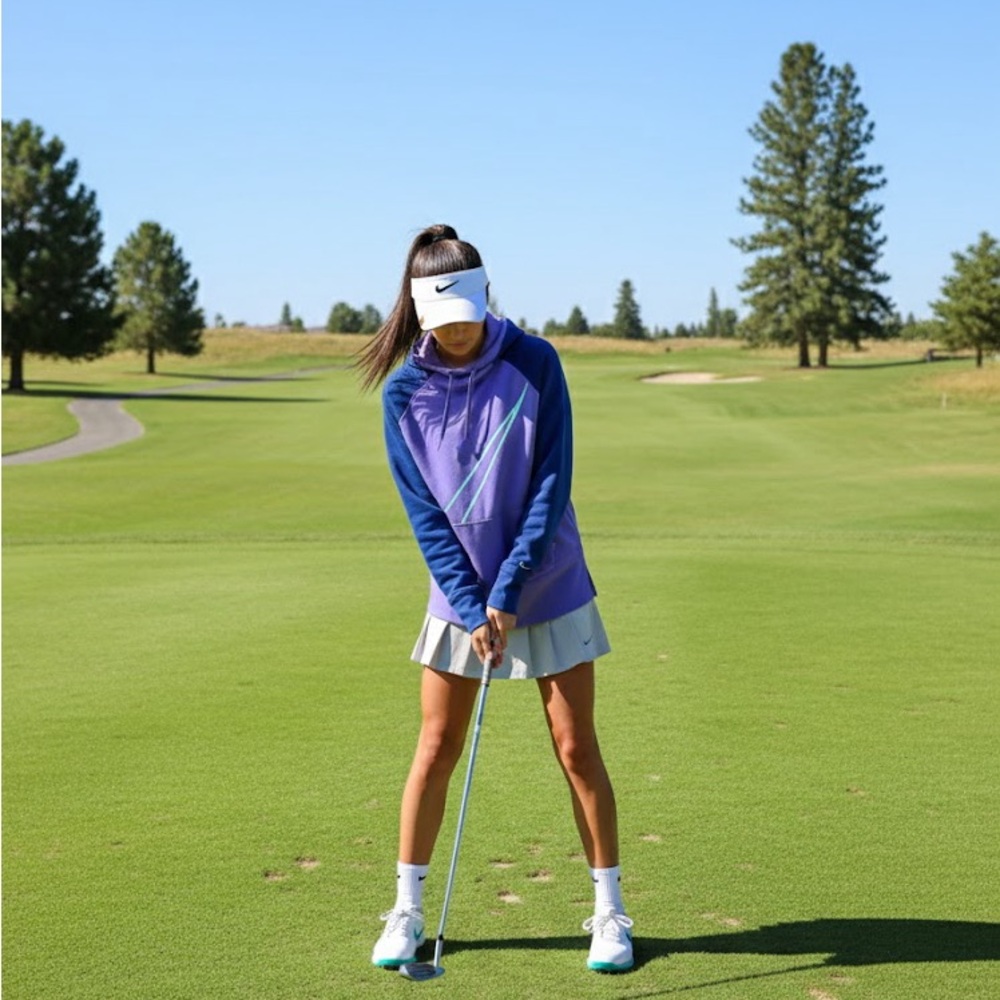 💖Nike Therma-Fit Hooded Pullover - Purple, Navy & Mint 💖